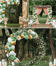 20Pcs 12 Inches Sage Green Gold and White Balloons, 5 x Metallic Gold Balloons, 5 x Sage Green Balloons, 5 x White Balloons, 5 x Gold Confetti Balloons