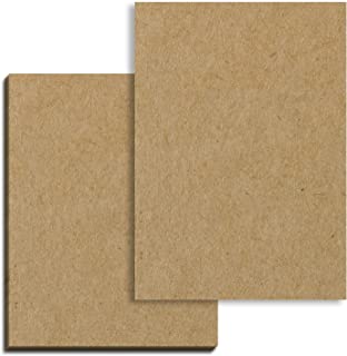 50 Sheets, Brown Kraft Paper Card A4 - 200gsm