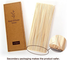 T&Cx 120PCS Reed Diffuser Sticks,25cm Natural Rattan Sticks,Diffuser Refills,Essential Oil Aroma Diffuser Replacements Sticks for Home,Office (Natural Color)