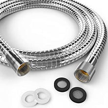 DIY Doctor 1.75m Universal Shower Hose - Extra Long Shower Hose - Flexible Shower Hose - Longer Than Shower Hose 1.5m - Shower Pipe - Stainless Steel Hose with 4 Washers - Anti-Kink - 1.75m x 11mm