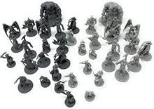 38 Miniatures Fantasy Tabletop RPG Figures for Dungeons and Dragons, Pathfinder Roleplaying Games. 28MM Scaled Miniatures, 10 Unique Designs, Bulk Unpainted, Great for D&D/DND