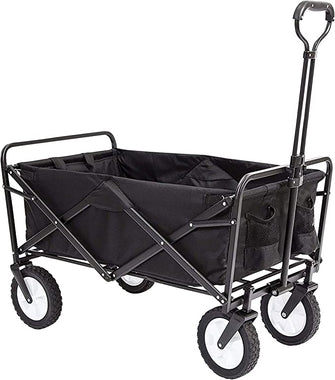 Nasscarts, Multi-Purpose Utility Cart - Off-Road Wagon, Multi-Terrain Trolley, Collapsible, Foldable Handcart - Great for Shopping, Gardening, Camping, Fishing - Loading Capacity of 68 kg - Blue