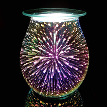 Astin of London Stunning Electric Wax Melt Burners, Oil Burner, Wax Warmer, Night Light Oil Lamp for Home Decoration 3D Firework Deisgn