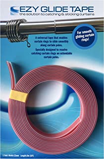 Ezyglide Tape - Stops curtain rings catching on curtain poles (especially extendable poles) - 3m