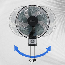 Belaco Wall Fan 16 Inch Wall Mounted 3 Speed Mode Oscillation Fan Tilt Head Easy Install High Airflow 40w Cooler for Summer