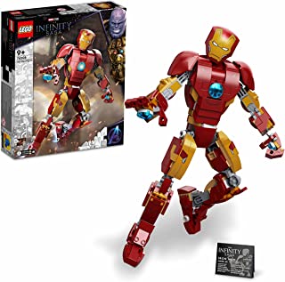 LEGO 76206 Marvel Iron Man Figure Collectible Buildable Toy, Kids Bedroom Display Model from Avengers: Age of Ultron, Infinity Saga Set, Gifts for Boys & Girls