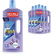 Flash All Purpose Multi Surface Cleaner, 7.2 Litres (1.2 L x 6), Floor Cleaner Liquid With Febreze Freshness, Lavender Scent