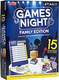 IDEAL | Games Night - Family Edition: Create the ultimate game night with 15 games included! | Family Games | For 2-8 Players | Ages 7+