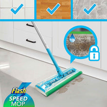 Flash Speedmop Starter Kit, Mop + 12 Absorbing Refill Pads, Lemon