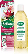 Zoflora Honeysuckle and Jasmine 250ml, Concentrated Disinfectant, All Purpose Cleaner, Surface Cleaning Solution, Kills 99.9% of Bacteria and Viruses