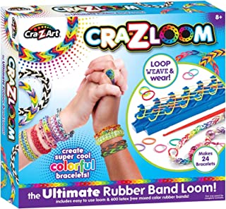 Crazloom Loom Band Toys, Creative Toy, Rubber Band Toy, Friendship Bracelets, Latex Free Loom Bands, 600 Loom Bands