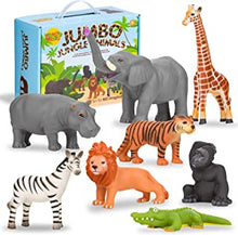 Zoo Animal Figures, 18 Piece Realistic Mini Jungle Animals Toys Set,  Educational Learning Toys Forest Animals Figure Playset, Cake Toppers  Christmas