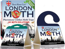 LONDON MOTH KILLER. 10 Professional Pheromone Moth killers  8 x Wardrobe Clothes & Carpet Moth Traps and 2 x Indian Meal Pantry Traps  Complete Anti Moth Treatment for the Home  Inc. eBook.