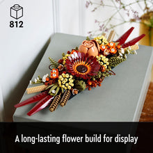 LEGO 10314 Icons Dried Flower Centrepiece, Botanical Collection Crafts Set for Adults, Artificial Flowers with Rose and Gerbera, Table or Wall Decoration, Unique Home Dcor Gift for Wife or Husband