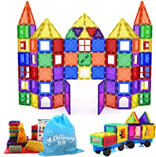 Children Hub 100pcs Magnetic Building Set - Construction Kit Educational STEM Toys For Your Kids (Stronger Magnets)