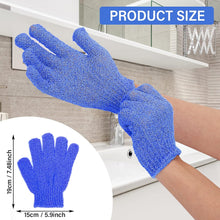 WLLHYF 2 Pairs Exfoliating Shower Bath Gloves, Exfoliating Wash Gloves Deep Clean Dead Skin Remover Body Scrub Bathing Accessories for Women Men Spa Massage Beauty Skin Exfoliation Mitt