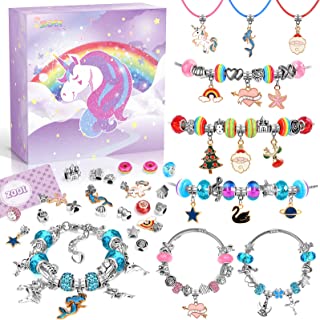 ZOOI Gifts for Teenage Girls, Jewellery Making Kit for Girls Gifts, Gifts for Girls 6 7 8 9 10 Year Old Girls Gifts, Charm Bracelet Making Kit for Kids, Stocking Fillers Kids, Arts and Crafts for Kids