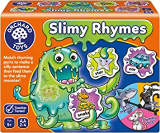 Orchard Toys Slimy Rhymes Game, Educational Rhyming Game, Helps Teach Rhyming Words, Literacy Game, Educational Game, Age 5 Years +