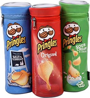 Helix Pringles Pencil Case (Assorted Colours), 23 x 7.5 x 7.5cm