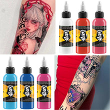 Tattoo Ink Set of 14 Professional Tattoo Ink - 30ml/Bottle Full Colour Pure Pigment Ink with 10pcs Scar Repair Cream for Micro Sculpture, Makeup, Beauty, Body Painting, and Art