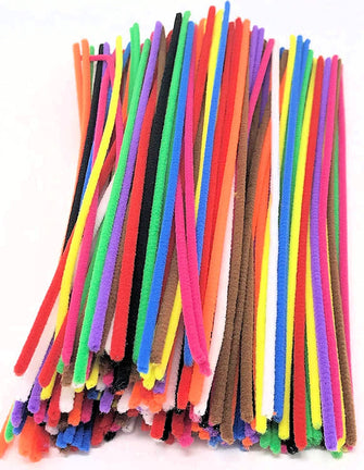 Kids B Crafty 100 Pipe Cleaners, Pipe Cleaners For Craft, Felt Covered, Chenille Craft Pipe Cleaners 30cm X 4mm 10 Assorted Colours, Craft Supplies, Schools