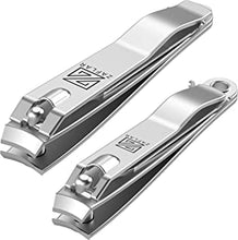 LainOnail | Nail Clippers Set - Large Heavy Duty Stainless Steel Nail Cutters for Thick Toenails Fingernail Men Women, Silver