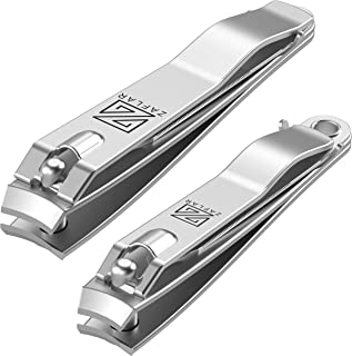 LainOnail | Nail Clippers Set - Large Heavy Duty Stainless Steel Nail Cutters for Thick Toenails Fingernail Men Women, Silver