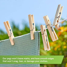 Smiths Strong Wooden Hardwood Laundry Pegs (32 Pack) - Fits Any Clothesline