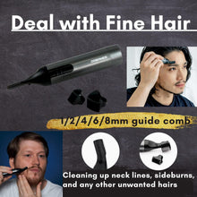 URBANER Battery Operated Waterproof Eyebrow Trimmer for Men, Compact Electric Beard Razor, Portable Facial Hair Clipper, Safe Blade, Lightweight, MB-062