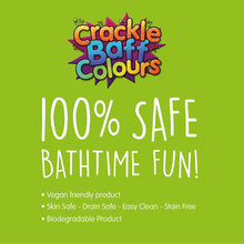 Crackle Baff Colours from Zimpli Kids, 3 Bath Pack, Magically makes your water Crackle, Pop & Change Colour, Birthday Gift for Children, Outdoor & Indoor Multi-Sensory Toy, Bath Toys for Boys & Girls