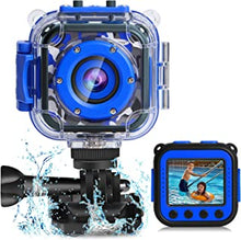 PROGRACE Kids Camera Waterproof Children Camcorder Christmas Boy Toy Gift Birthday Kids Video Camera Underwater Digital Sport Action Camera for Toddler Bike Helmet Age 4 5 6 7 8 9 10 11 12 years old