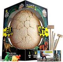 Giant Dinosaur Egg Dig Kit Jumbo Dino Eggs Surprise Toy Dinosaur Excavation Kits Toys Archaeology Science STEM Gifts for Kids Age 6 7 8 9 10 Years Old