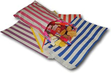 EPOSGEAR® 100 Coloured Candy Stripe Sweet Paper Party Bags - Ideal for Gift Shops, Wedding Favours, Candy Carts, Buffets etc (Mixed, 5" x 7")