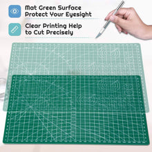 Self Healing Sewing Mat, Anezus Rotary Cutting Mat Double Sided 5-Ply Craft Cutting Board for Sewing Crafts Hobby Fabric Precision Scrapbooking Project 9" x 12"(A4)