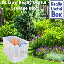 Really Useful Box 84 Litre Plastic Storage Box Clear