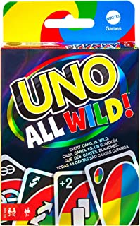 Mattel Games UNO All Wild Card Game with 112 Cards, Gift for Kid, Family & Adult Game Night for Players 7 Years & Older