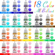 Food Colouring - 18 Colour Concentrated Liquid Cake Food Colouring Set for Baking, Decorating, Icing and Cooking - Rainbow Food Colours Dye for Slime Making and DIY Crafts - 6ml Bottles (18 Colours)