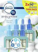 Febreze Ambi Pur 3Volution Air Freshener Plug-In Diffuser Refill, Odour Eliminator, Cotton Fresh, Package may vary, 20 ml (Pack of 2)