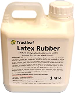 Trustleaf 1 Litre Liquid Latex Dipping Rubber for Mould Making/Casting/SFX. (1 Litre)