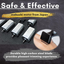 URBANER Battery Operated Mustache Trimmer, Waterproof Cordless Beard Trimmer for Men, Compact Moustache Clipper Portable Man Grooming Trimmer Electric Mustache Razor, MB-042UK