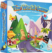 The World Game - Fun Geography Board Game - Educational Game for Kids & Adults - Cool Card Game for Boys & Girls + Wall Poster Gift