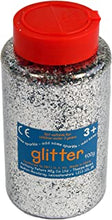 Silver Glitter - 400 Gram tub with Shaker lid for Easy Pouring - Arts and Crafts - Sprinkle Glitter