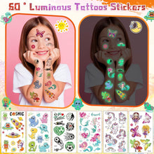 Oukzon Glitter Tattoo Kit, Temporary Tattoos for Kids - 24 Glitter Colors, 60 Pcs Luminous Tattoos, 150 Unique Stencils, Girls Tattoo Set for Kids, Body Make Up for Carnival, Birthday, Party Gifts