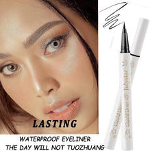 White Eyeliner Pen Coloured Eyeliner, Long Lasting Waterproof Eyeliner Make-up Eyeliner Matte Liquid Eyeliner Pencil Highly Pigmented Smudge-proof Colourful Eye Liner Pen for Everyone