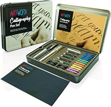 Artworx Calligraphy Pen Set - With Guide Book and Practice Paper - Caligraphy Beginners Set - Art and Crafts For Adults