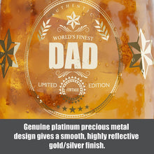 Insaxa Father's Day Gifts Dad Gifts - World's Finest Dad Beer Glass (1 Pint / 580ml) Dad Birthday Gifts for Dad Christmas Gifts for Dad Presents for Dad Fathers Day Gift Dad Gift