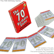 GoForItGames.com The 70th Birthday Game. The happiest way to say Happy 70th Birthday for everyone looking for 70th birthday gifts for men or 70th birthday gifts for women.