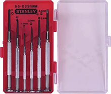 STANLEY Precision Screwdriver Set (6 Pieces) with Hexagonal Handle and Revolving Head and Plastic Case 1-66-039