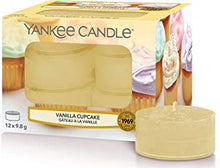 Yankee Candle Tea Light Scented Candles | Vanilla Cupcake | 12 Count