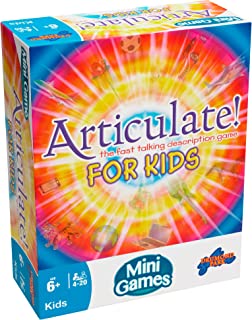 Drumond Park Articulate for Kids Mini Board Game, Travel Games for Kids, Compact Version of the Fast Talking Description Game, Family Games for Kids Suitable for Boys and Girls from 6+ Years